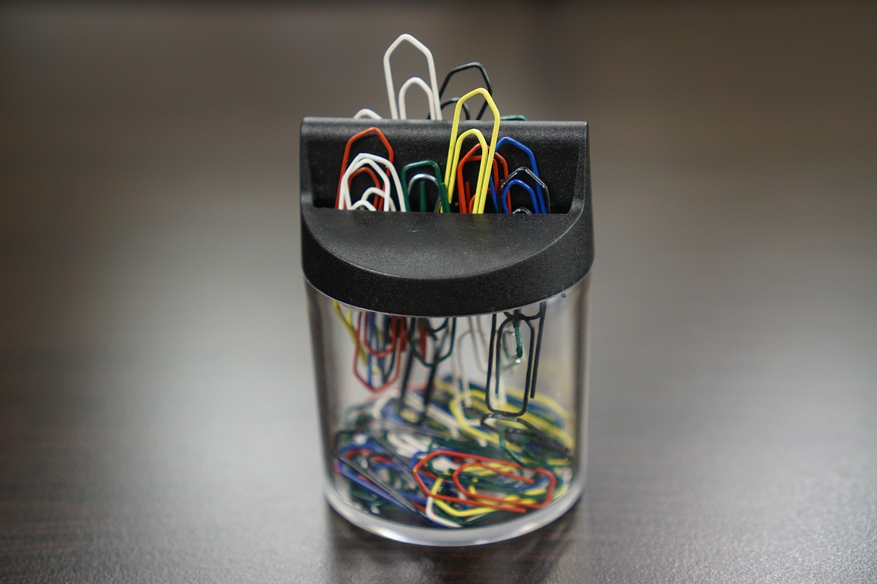 paper clips binder office free photo