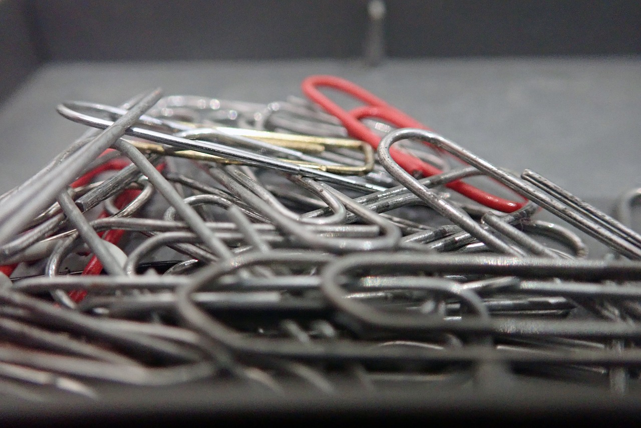paper clips  stationery  office free photo