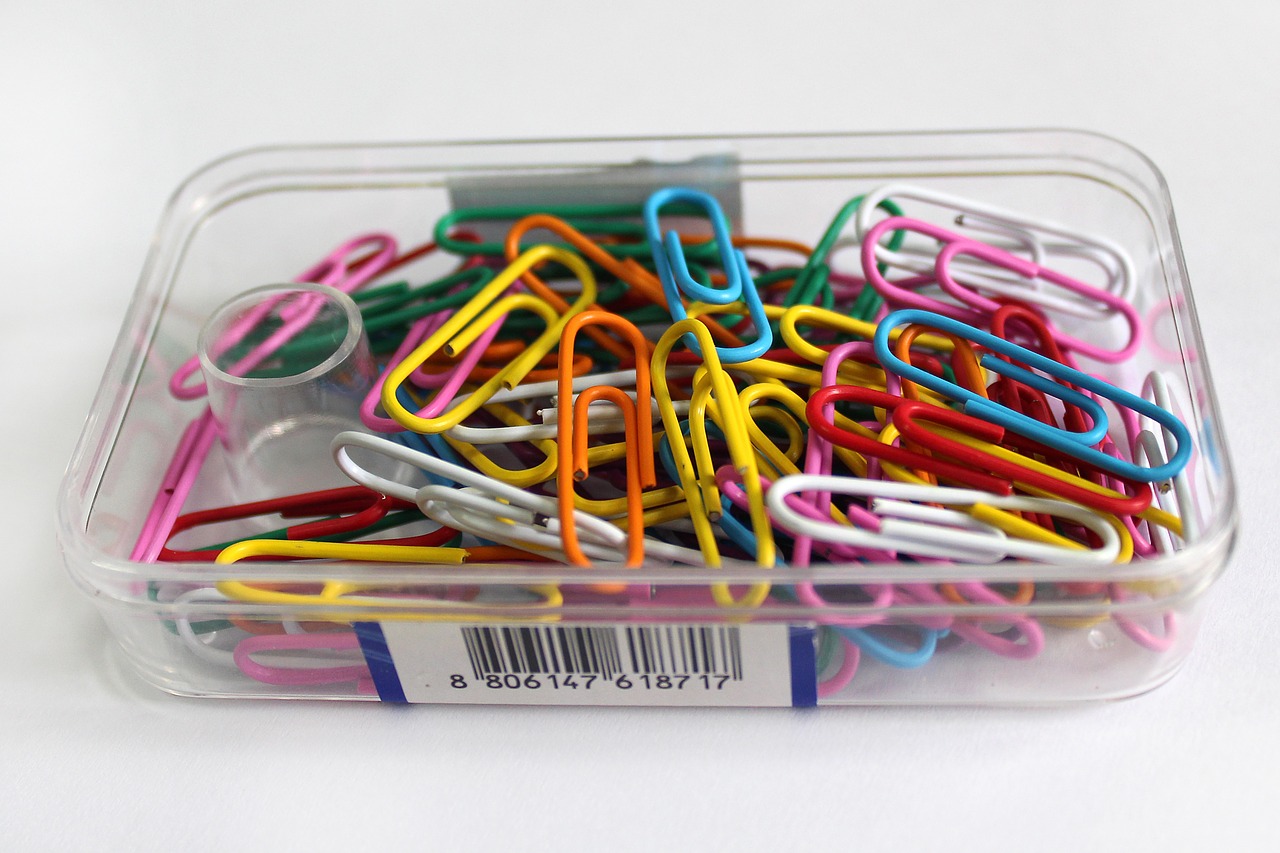 paper clips clips stationery free photo