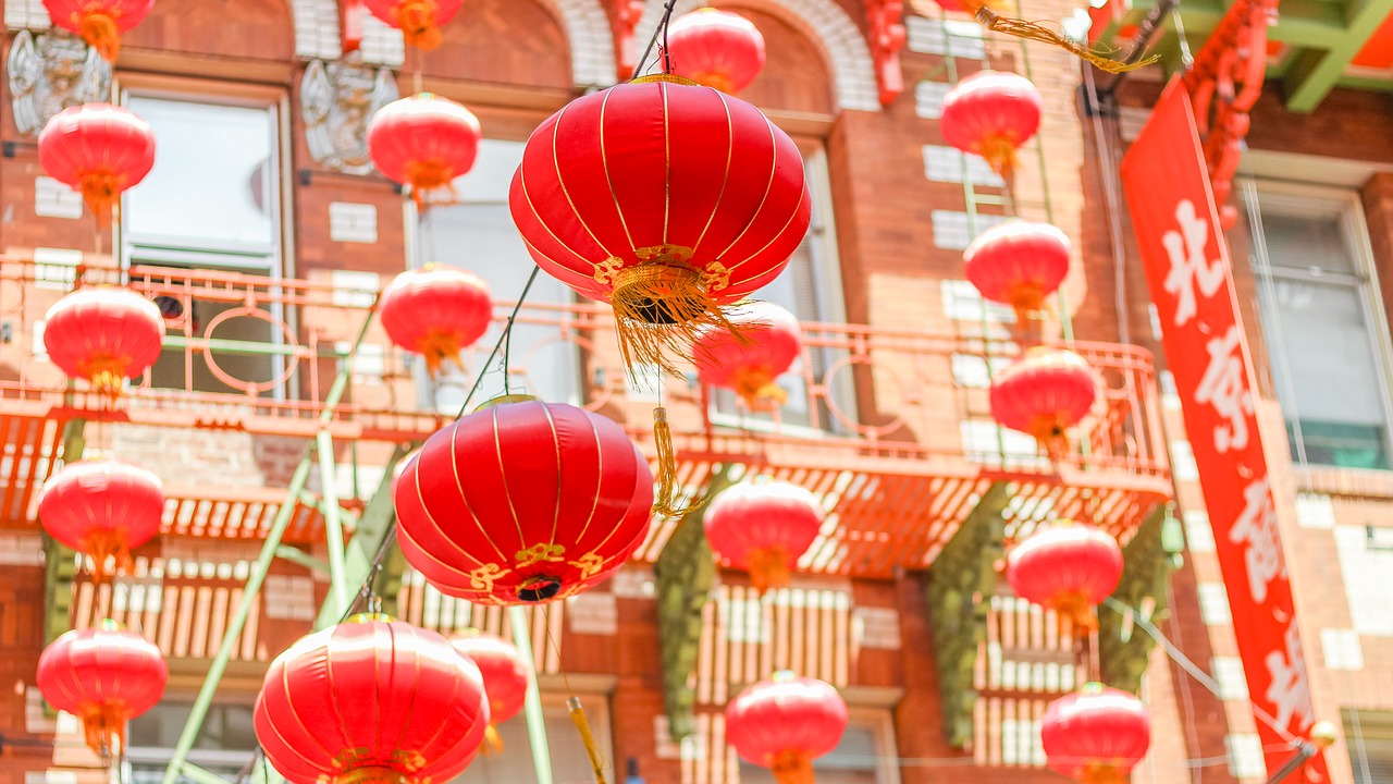 paper lanterns chinatown san francisco free photo