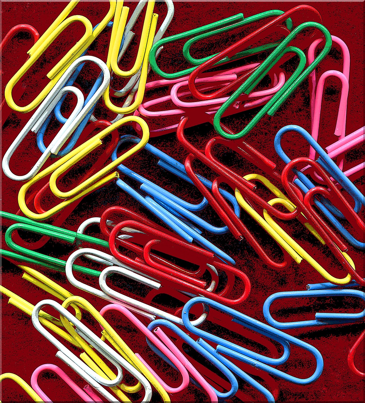 paperclip colorful clip free photo