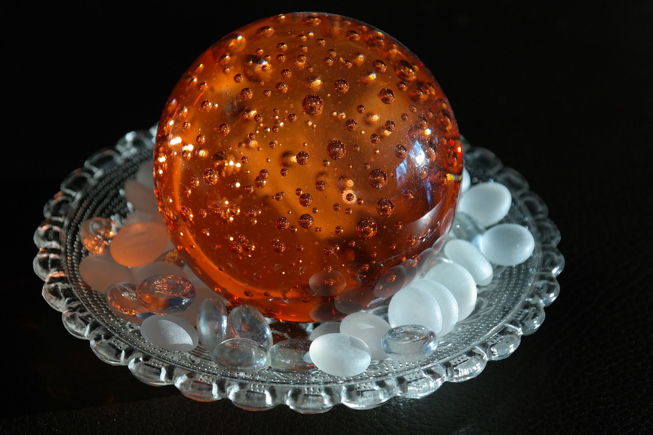 paperweight crystal ball colored free photo