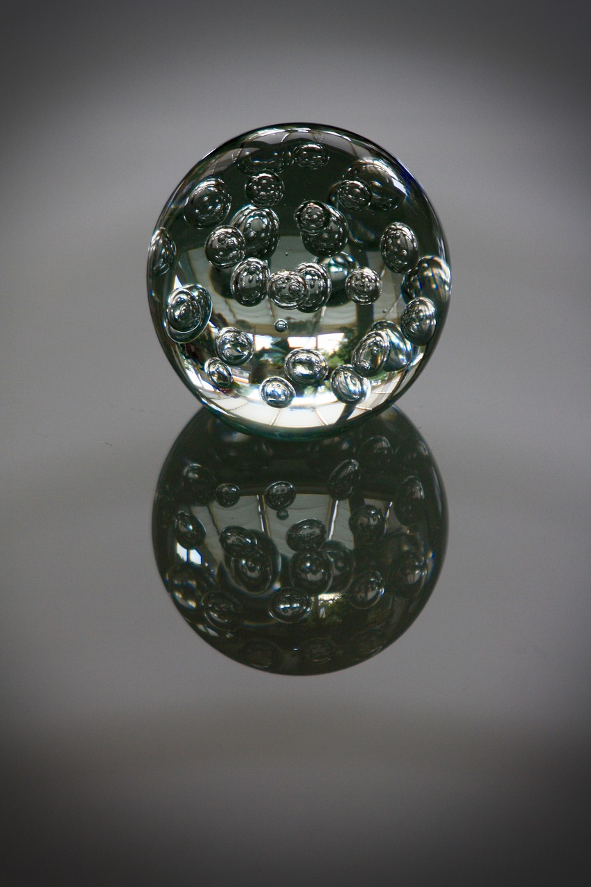 paperweight glass ball free photo