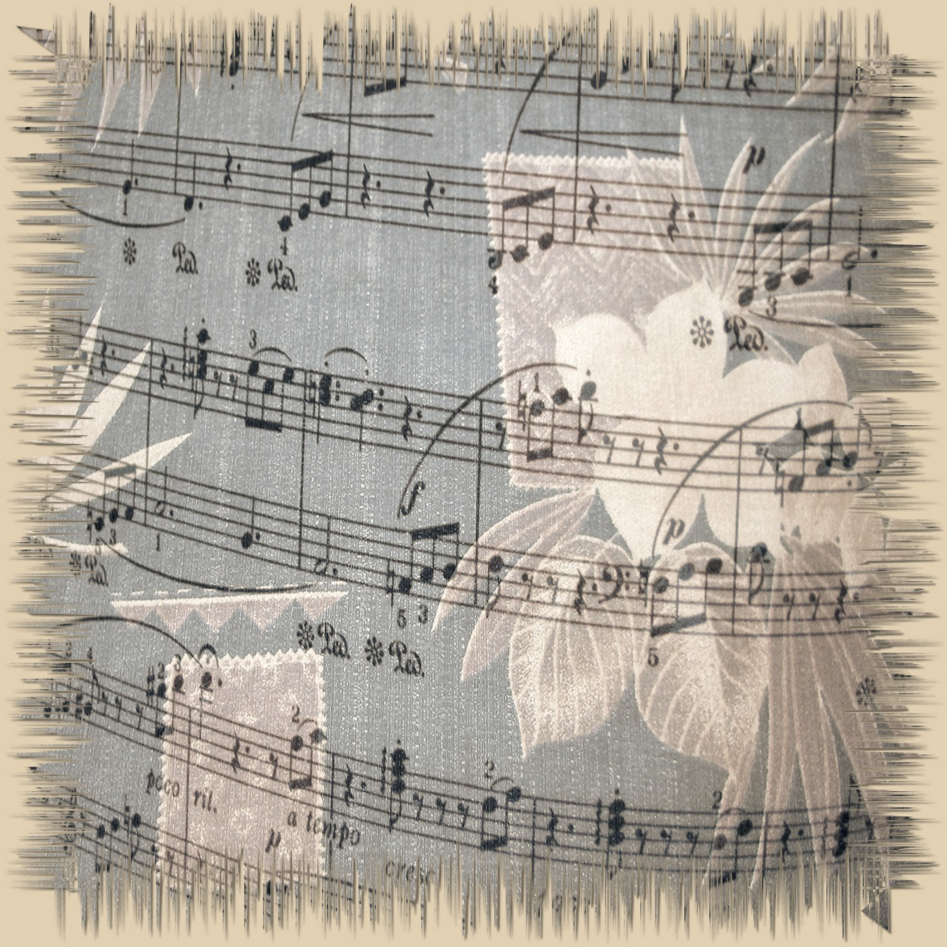 music paper scrapbooking free photo