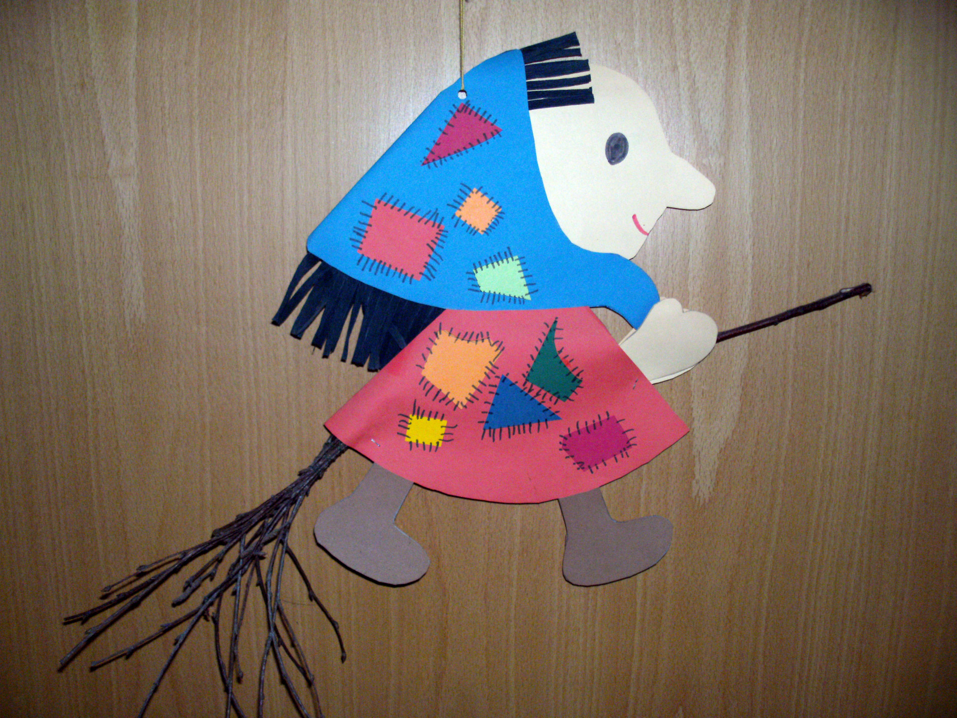 paper witch paper decorations free photo