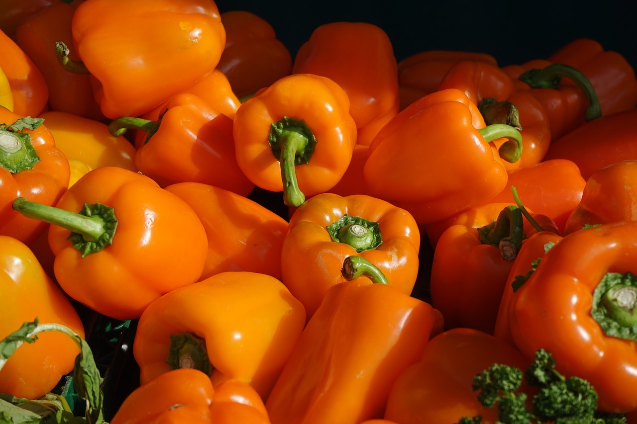 paprika orange vegetables free photo