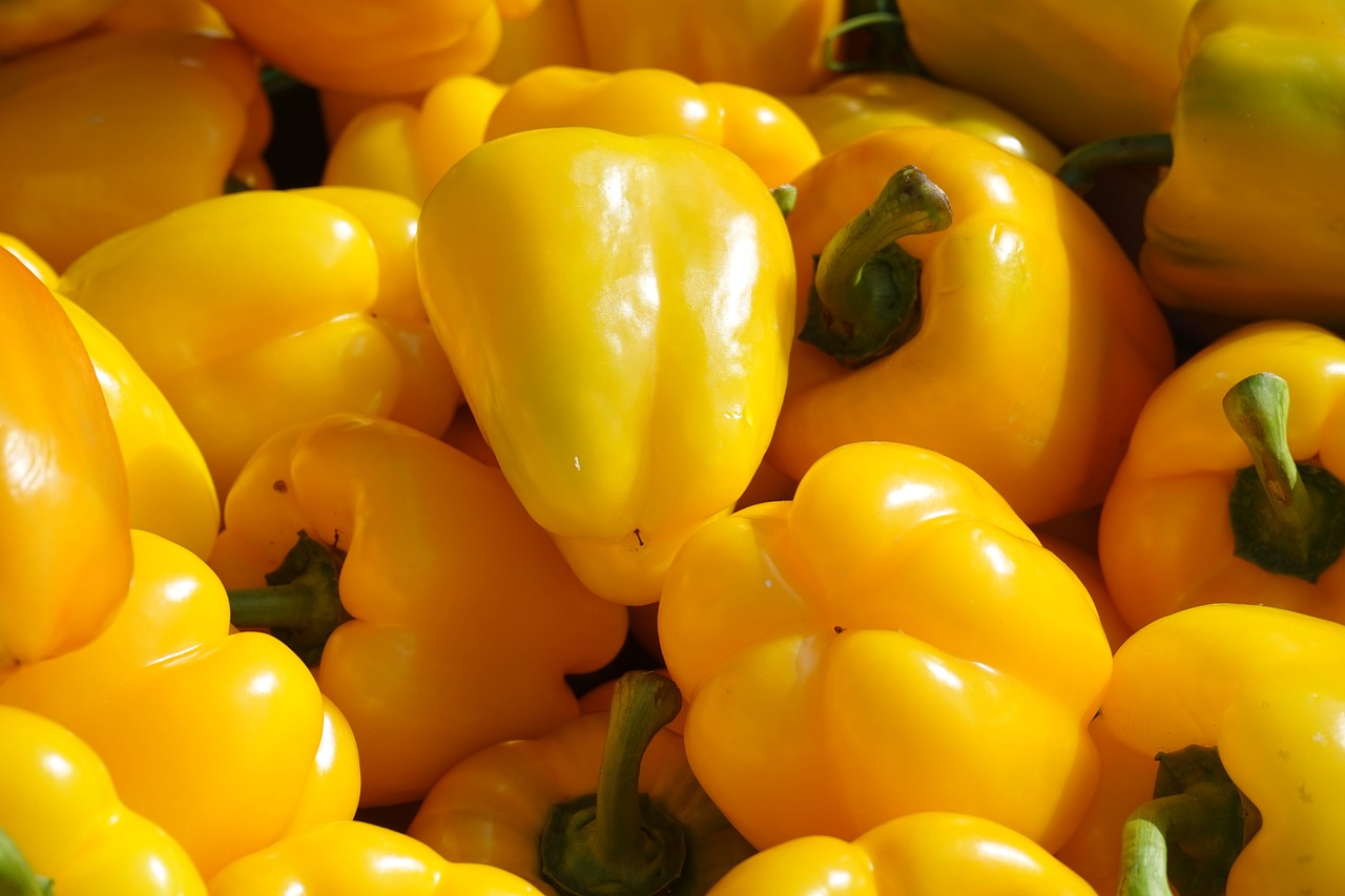 paprika yellow vegetables free photo