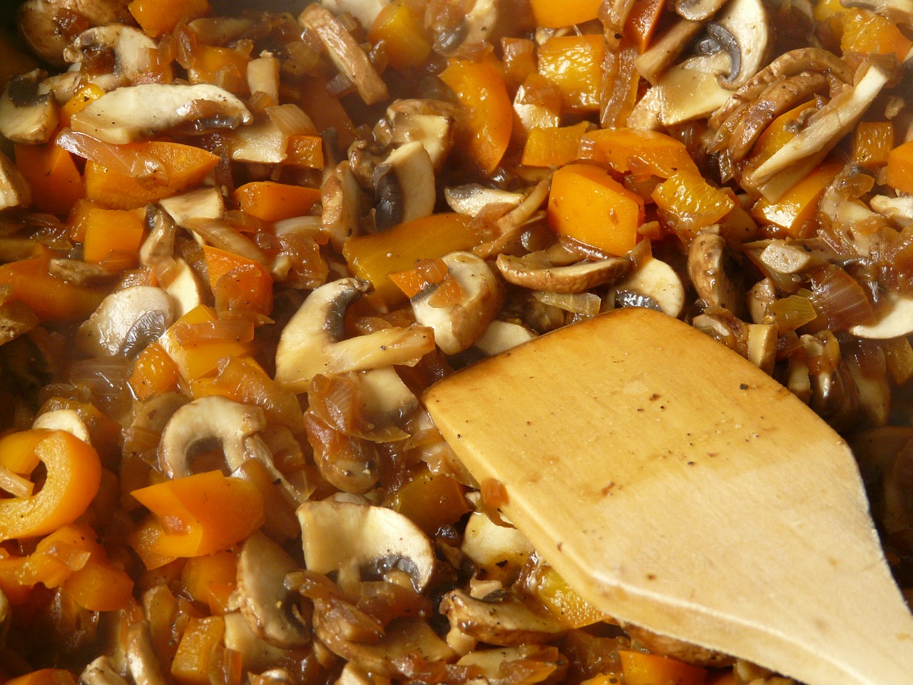 paprika mushrooms stew free photo