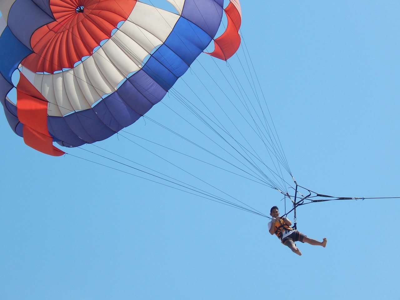 parachute sky air free photo