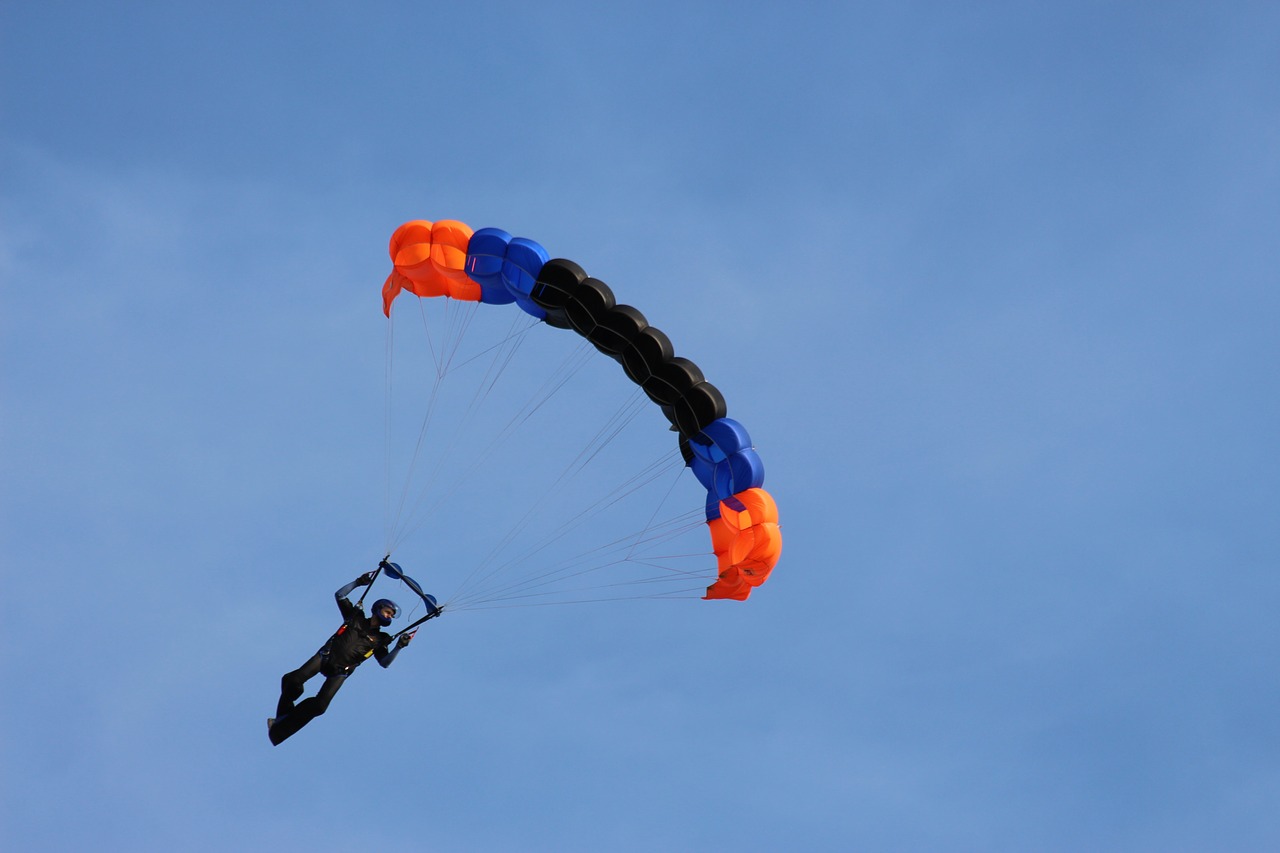parachute  skydive  parachutist free photo