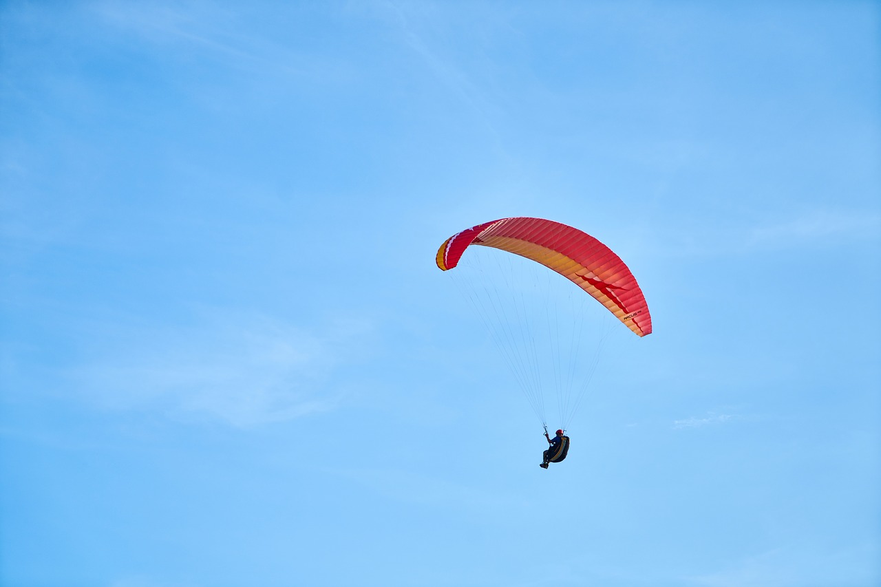 parachute  fly  paragliding free photo