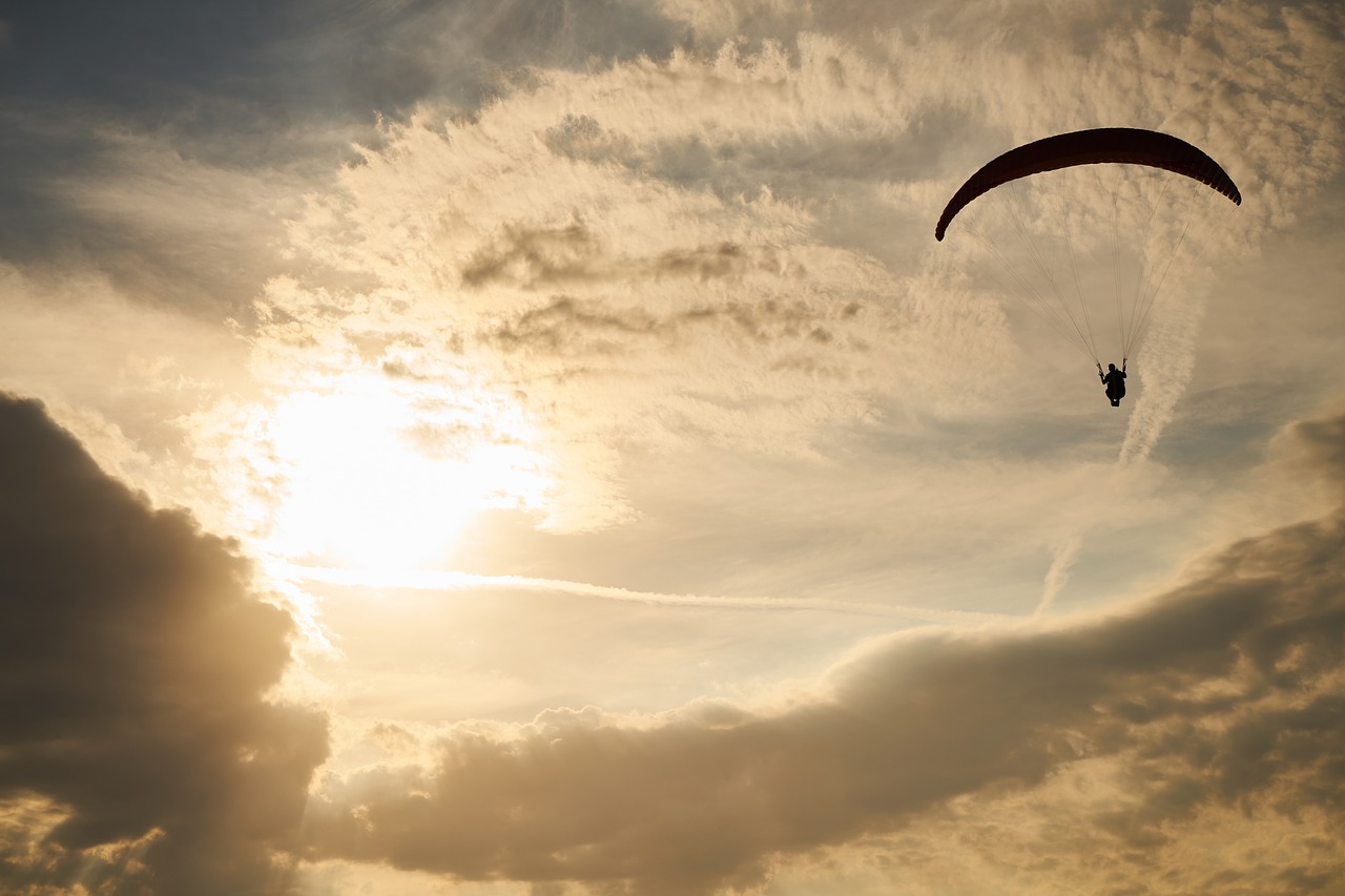 parachute  fly  paragliding free photo