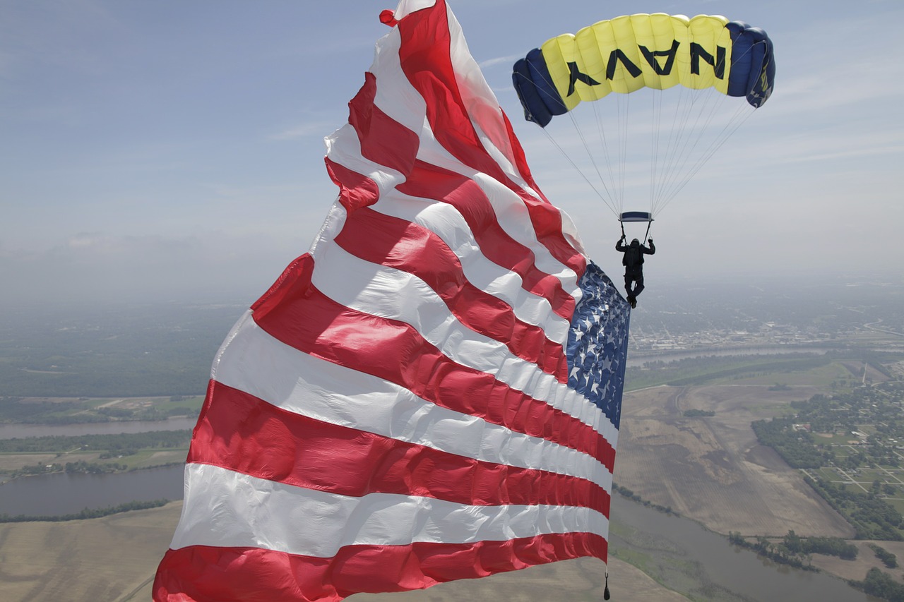 parachute usa skydiver free photo