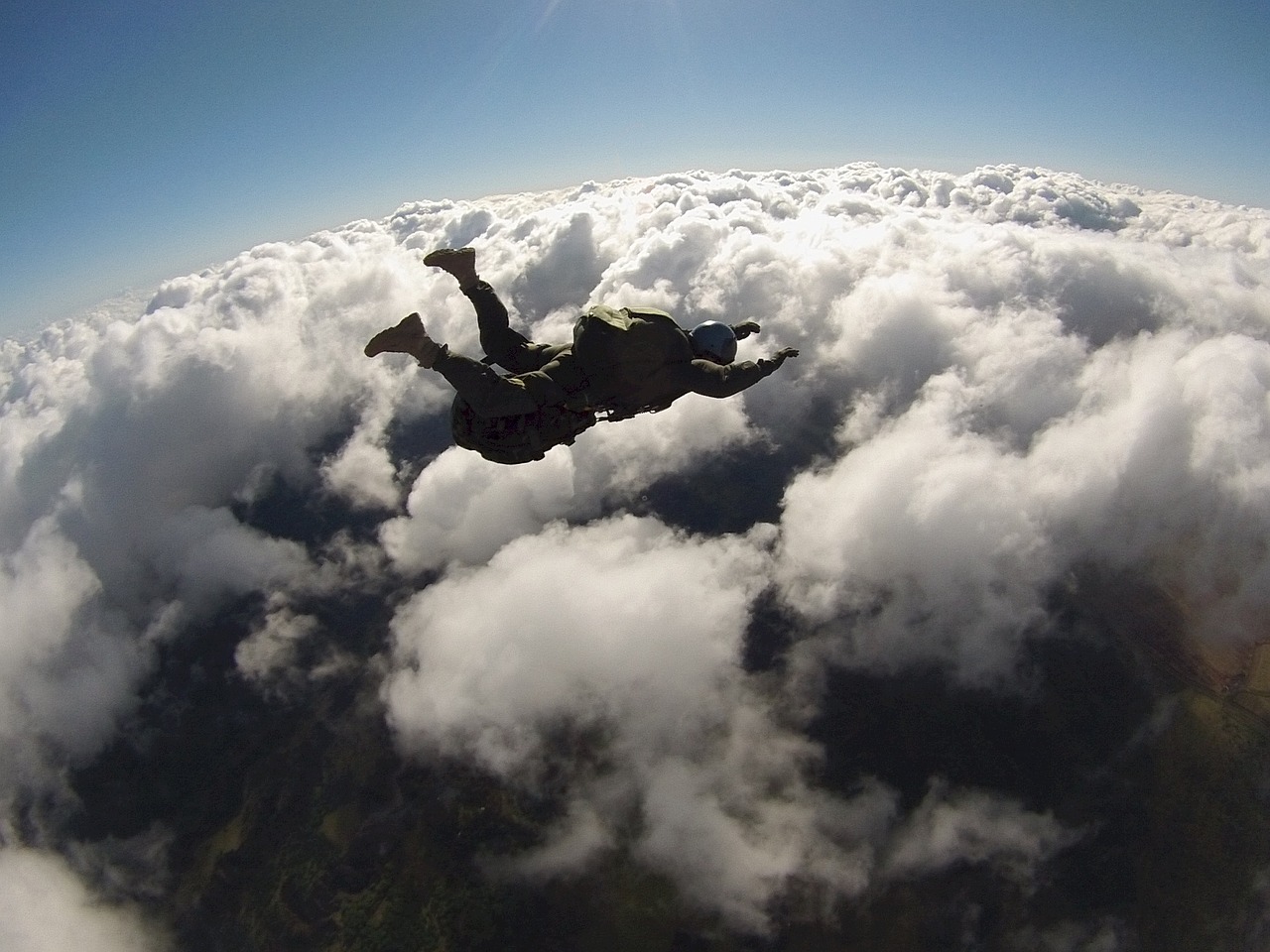 parachute skydiving parachuting free photo