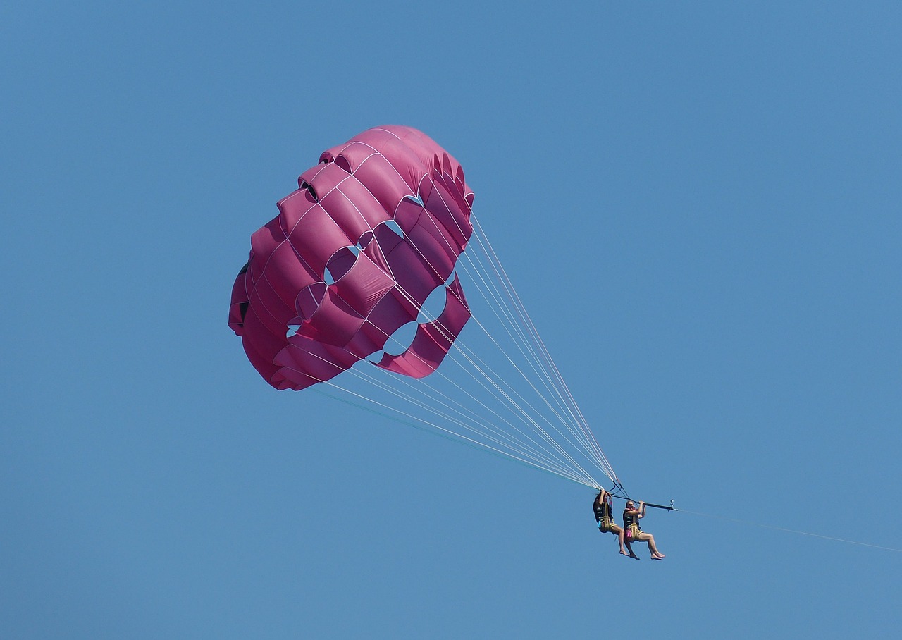 parachute fly float free photo