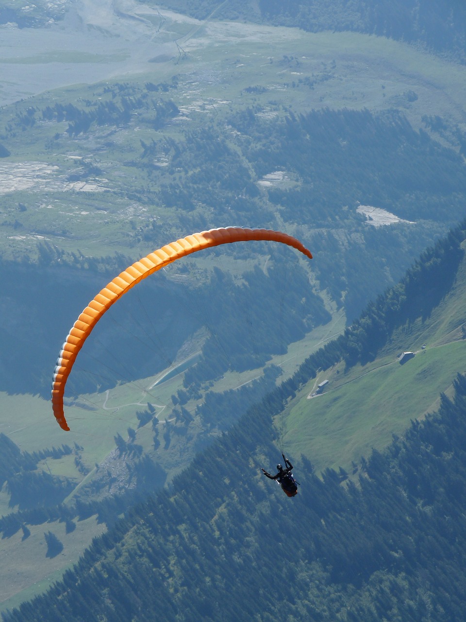 parachute green mountain free photo