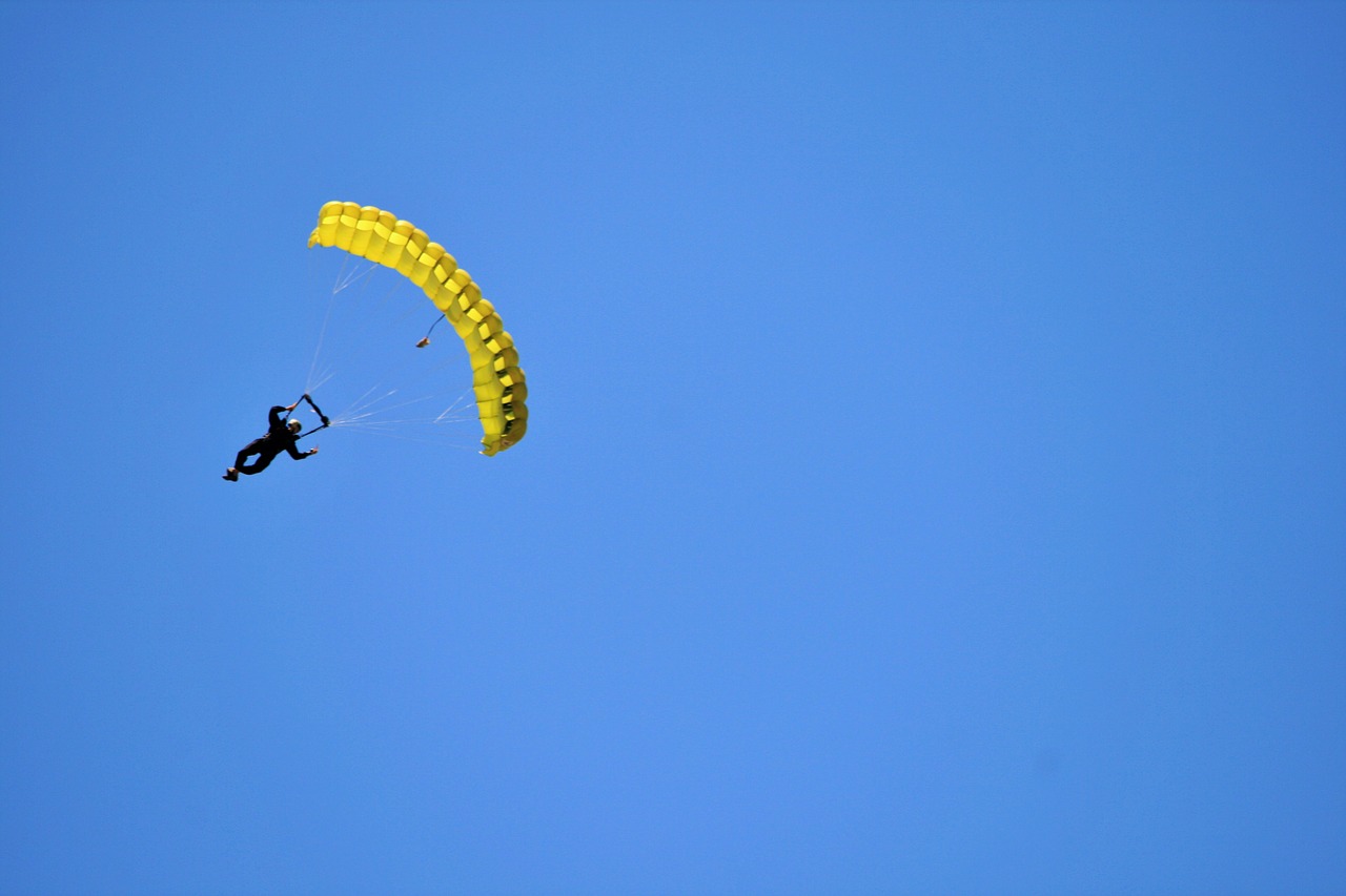 parachutist skydiver skydiving free photo