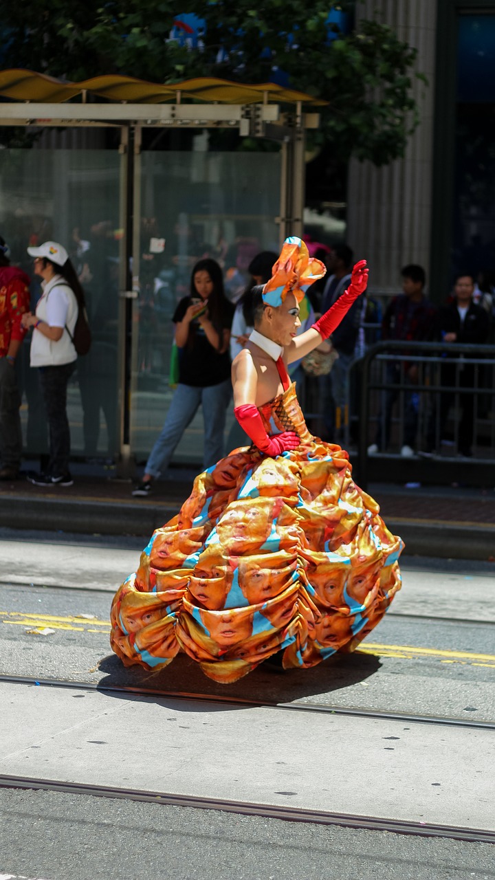 parade transsexual trump dress free photo