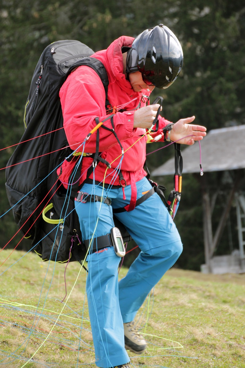 paraglider mountains fly free photo