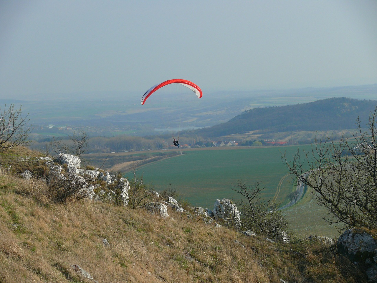 paraglider czech republic palava free photo