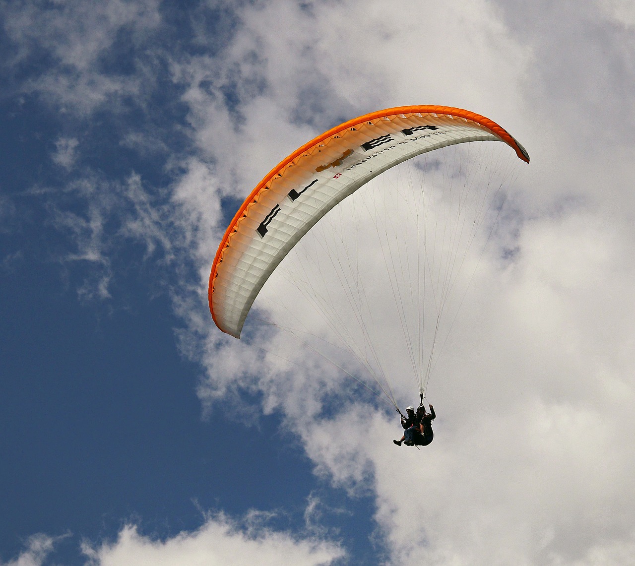 paraglider tandem flight paragliding free photo