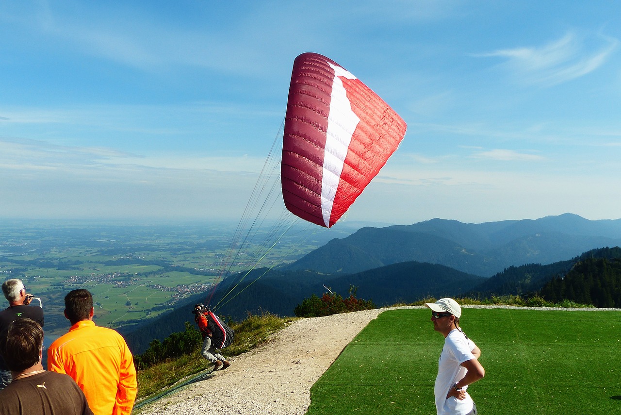 paraglider start paragliding free photo