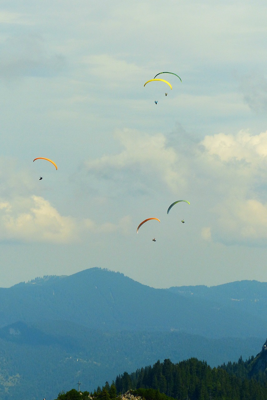 paraglider thermals paragliding free photo