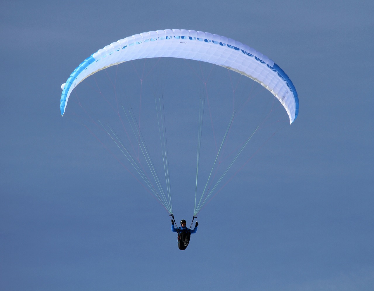 paraglider fly sky free photo