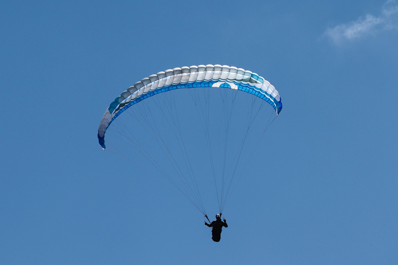 paraglider  paragliding  flying free photo