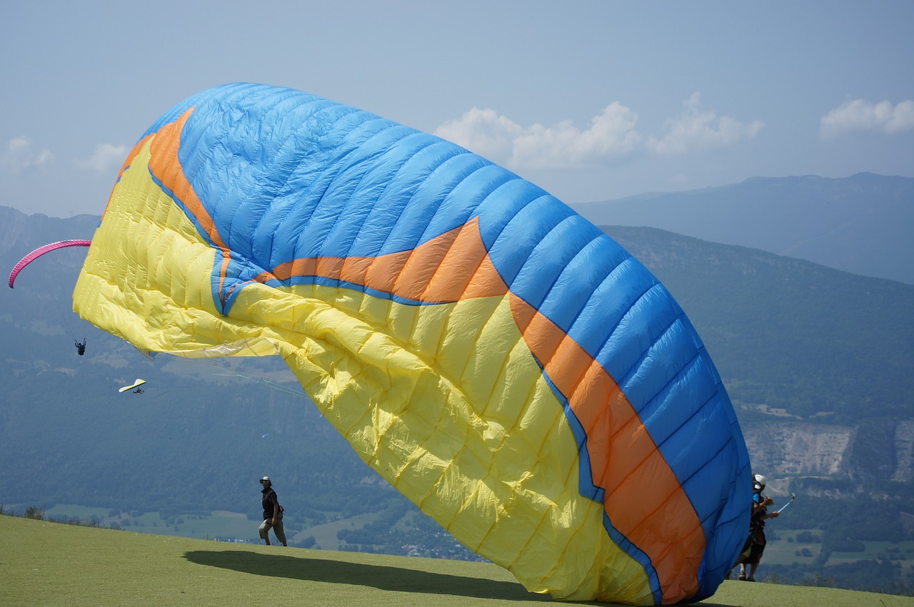 paragliding annecy sport free photo