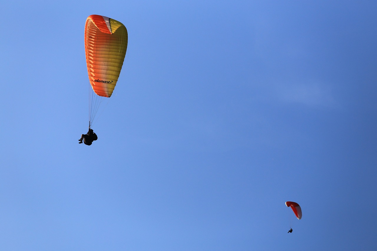 paragliding fly sports free photo