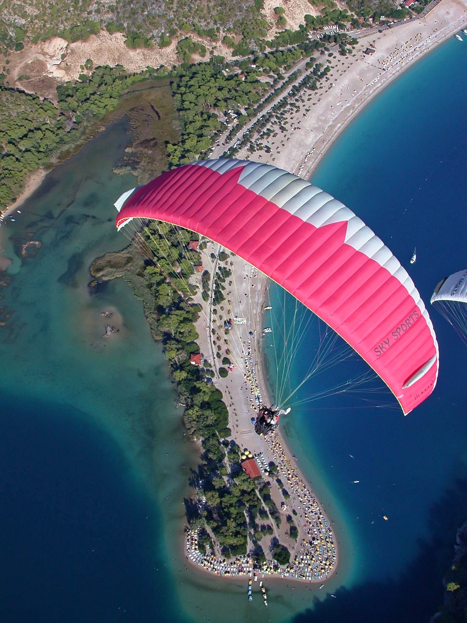 paragliding parachute sky free photo