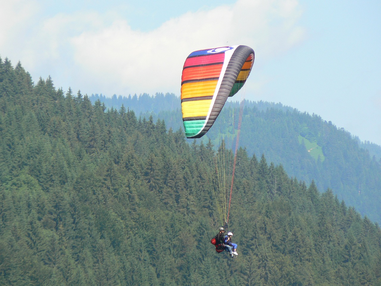 paragliding mountains mountain sport free photo