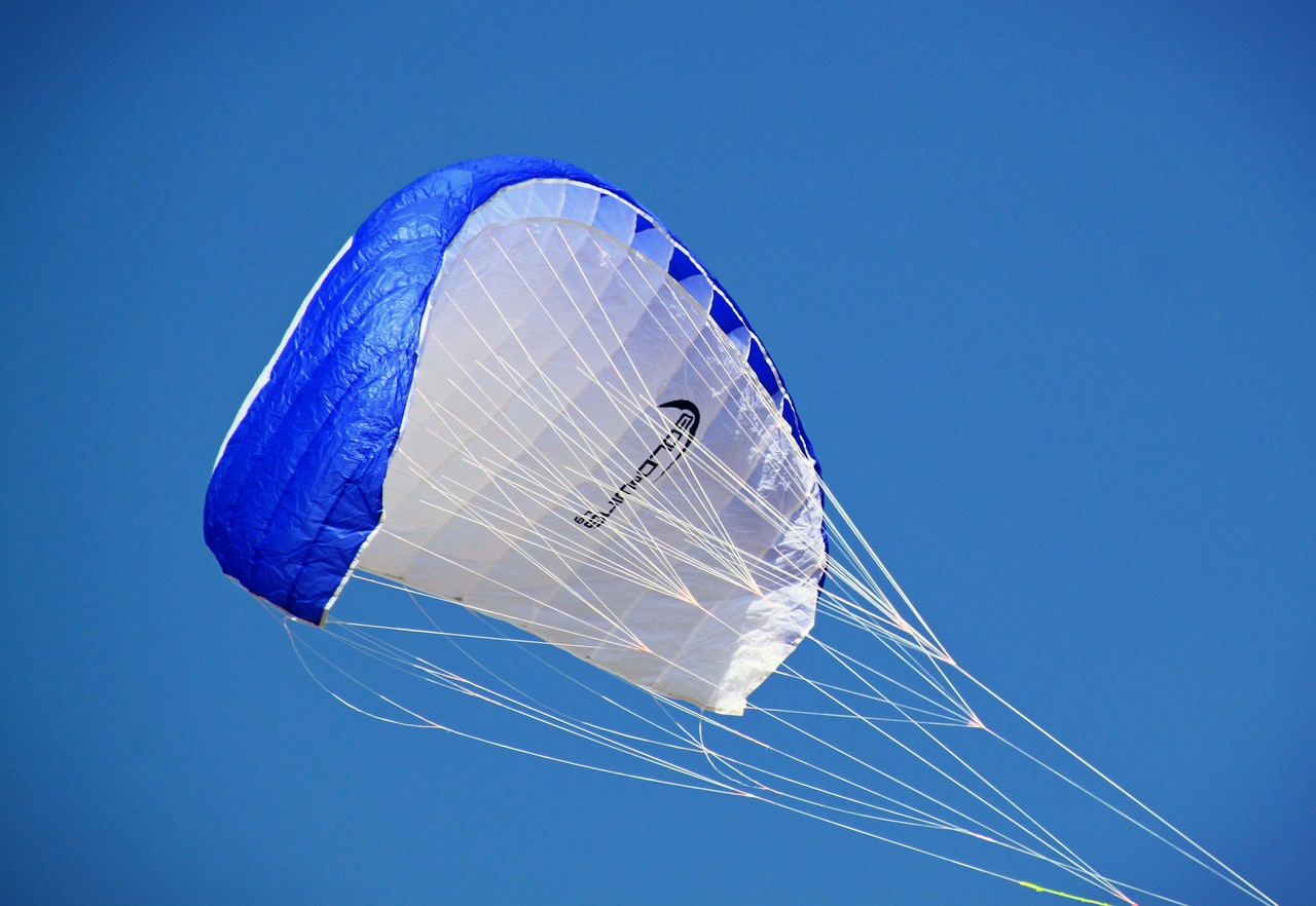 paragliding air sports parachute free photo