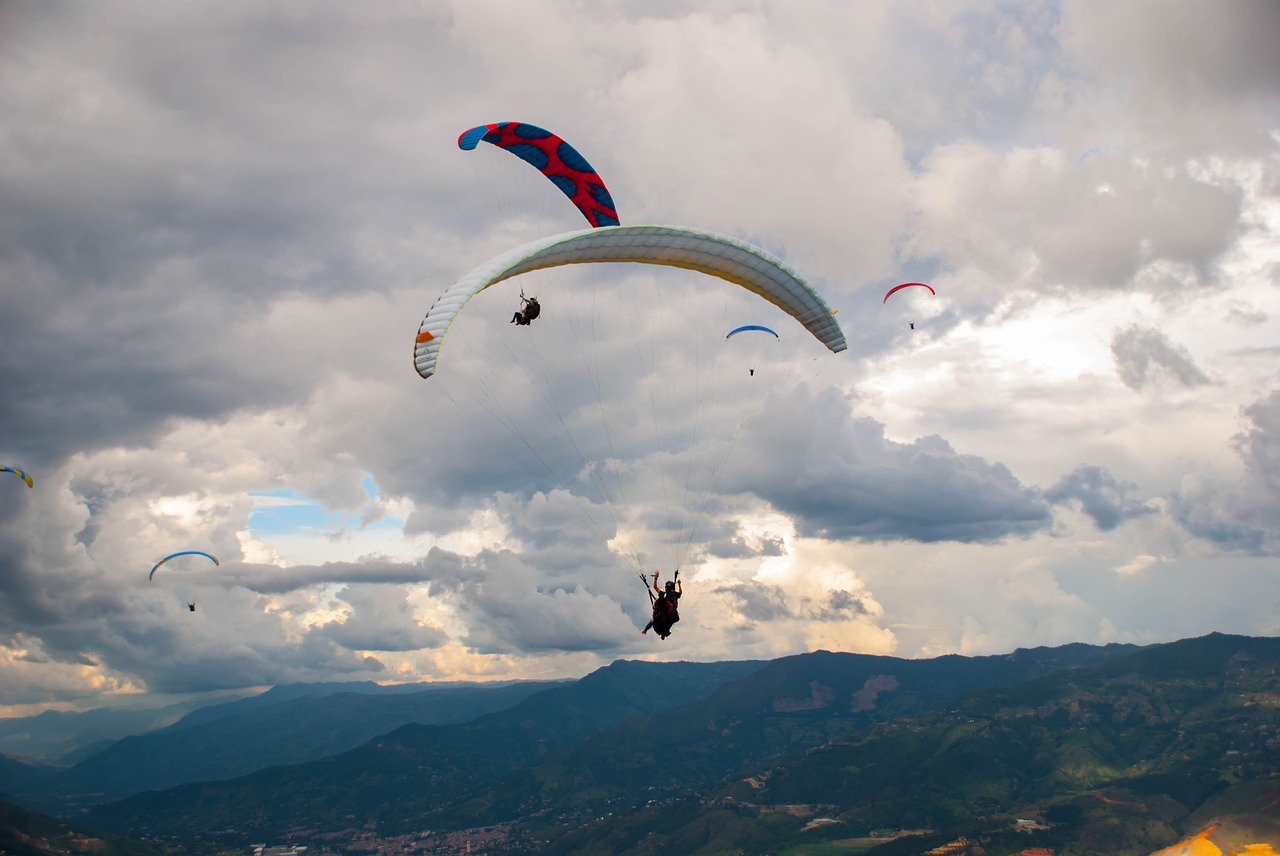 paragliding adventure travel free photo