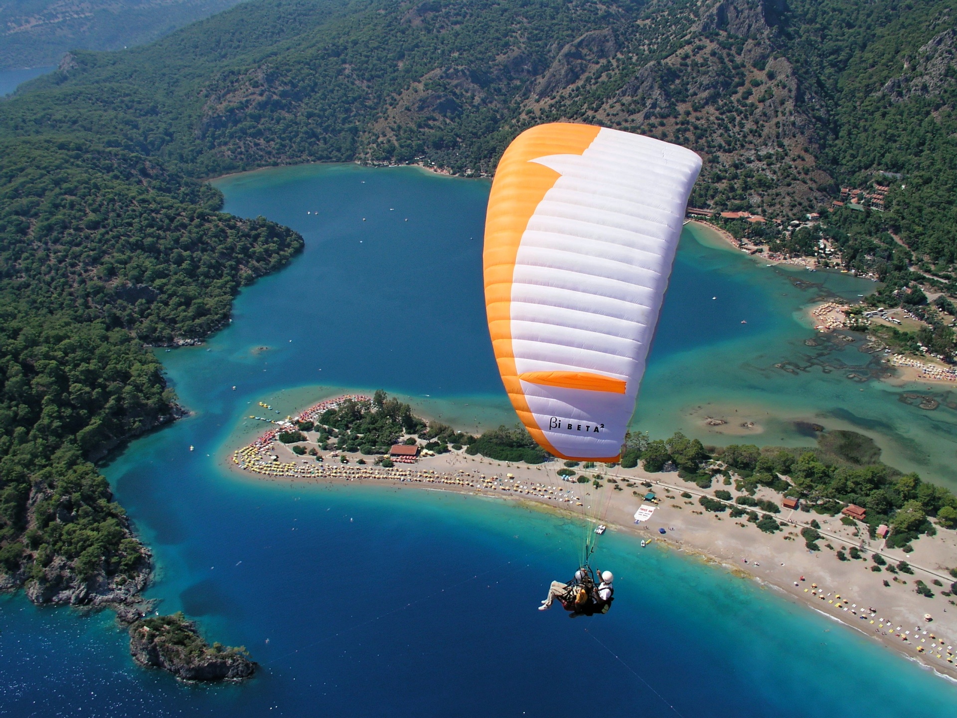 paragliding parachute sky free photo