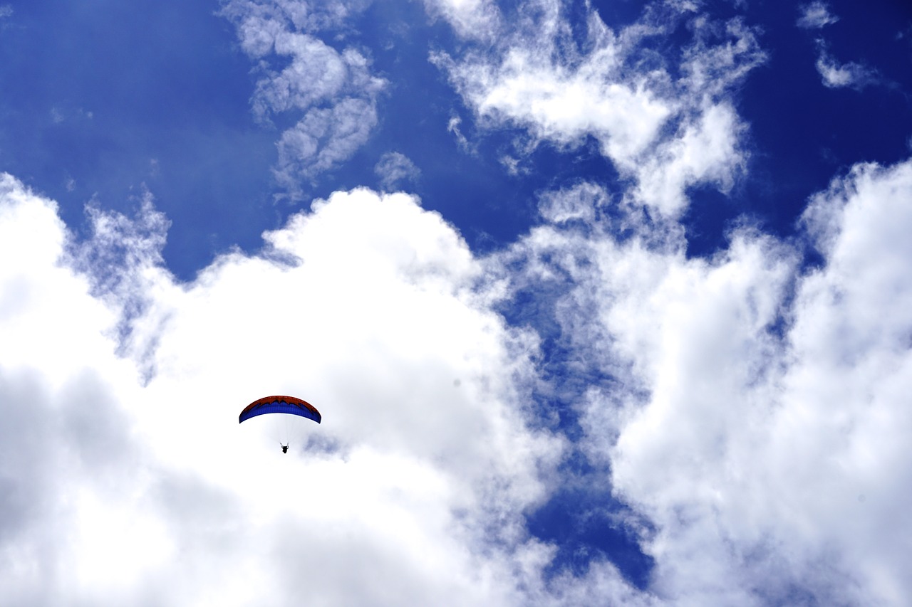 paragliding sky extreme game free photo