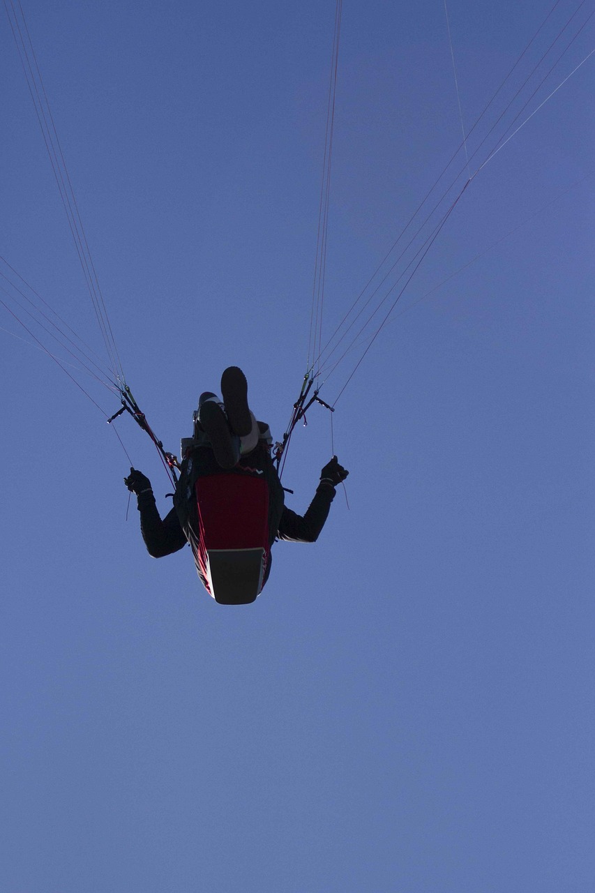 paragliding kite flight free photo