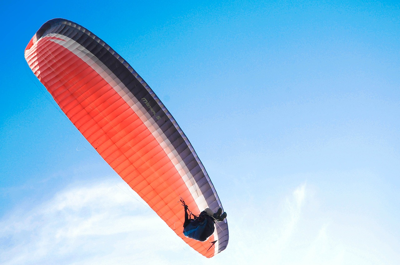 paragliding sky wind free photo