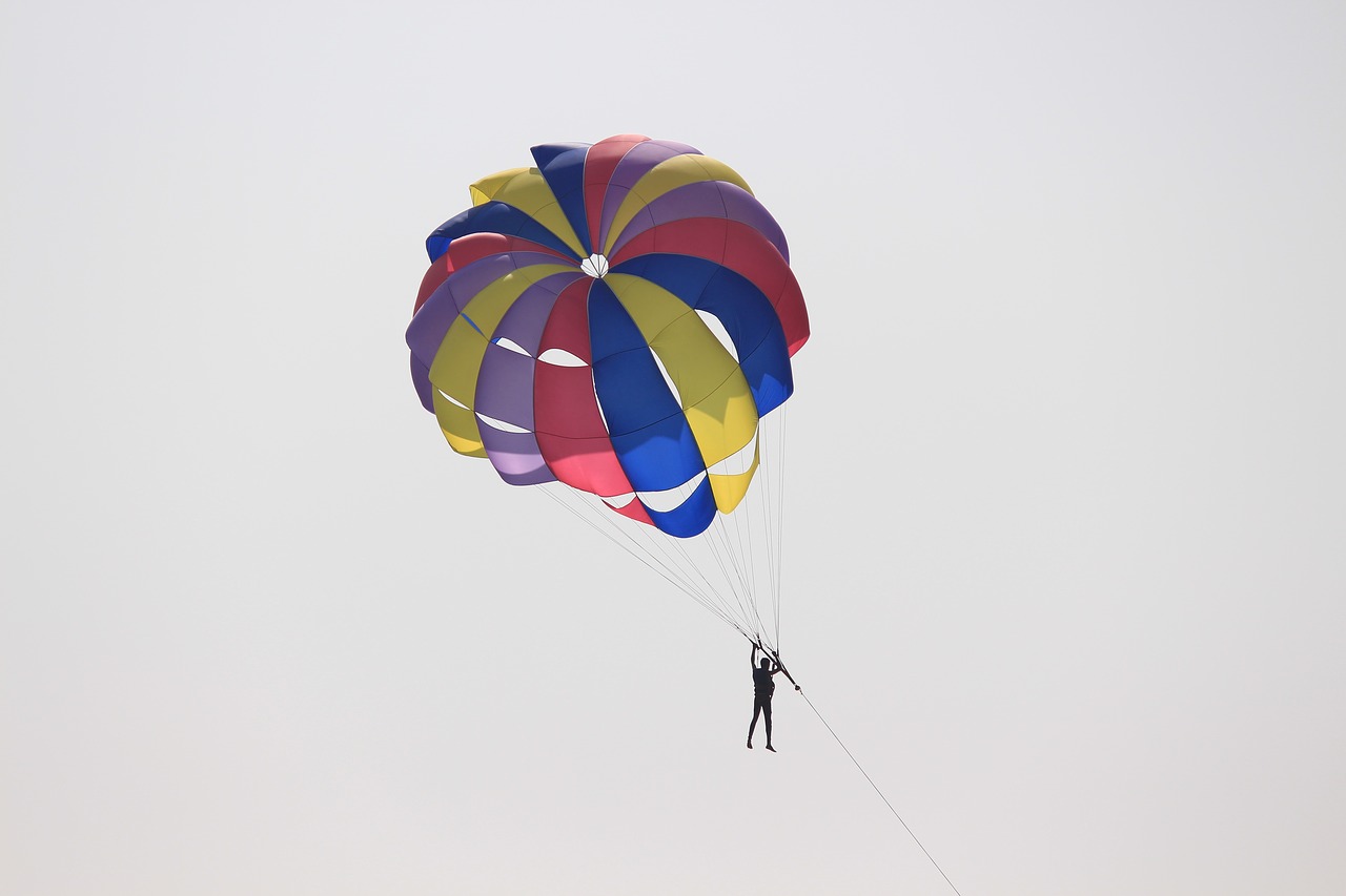 paragliding goa sea free photo