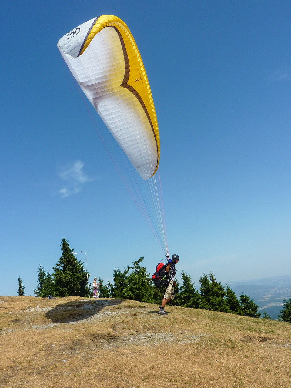 paragliding start clipping stage free photo