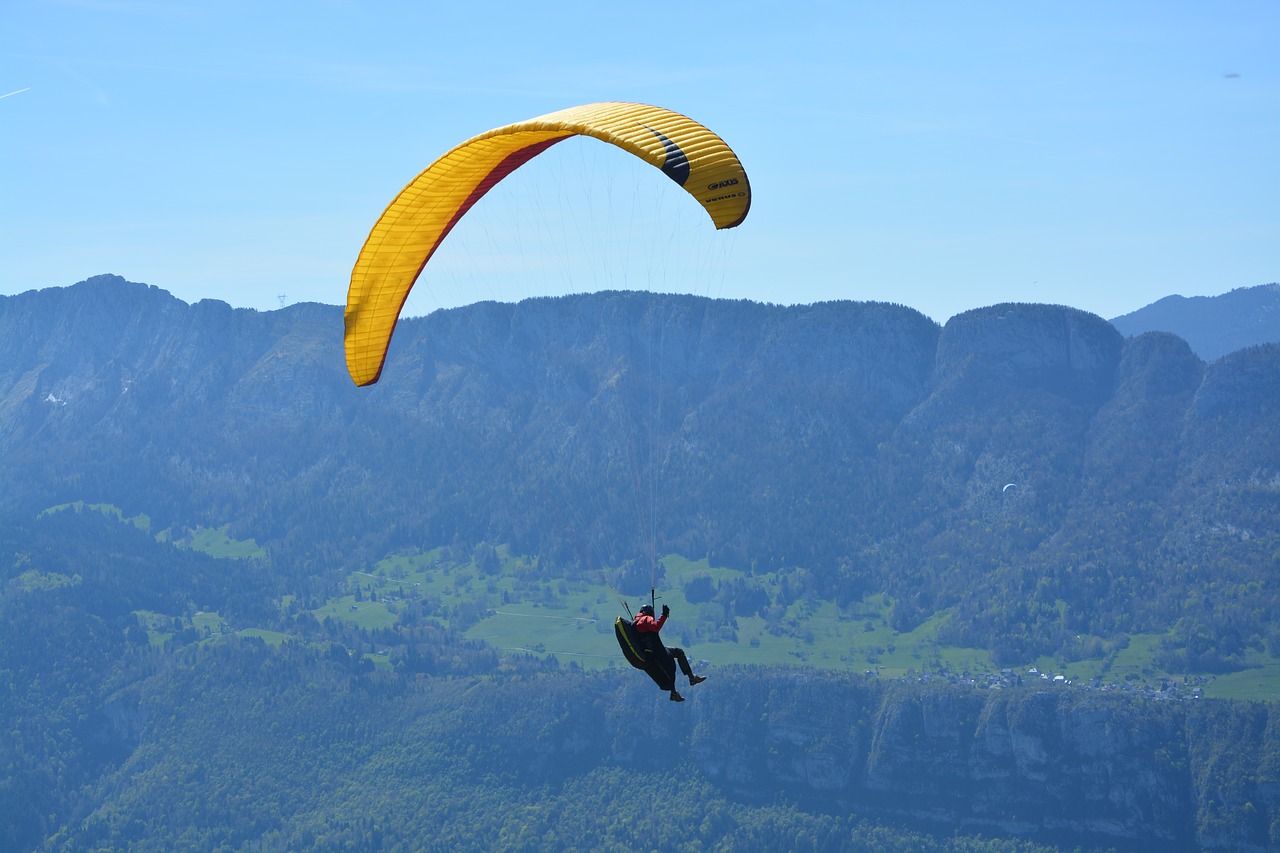 paragliding hautes alpes haute-savoie free photo