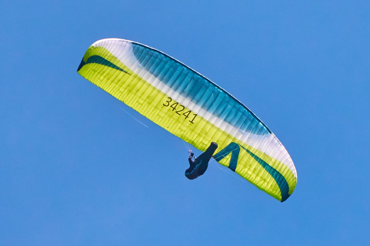 paragliding fly sky free photo