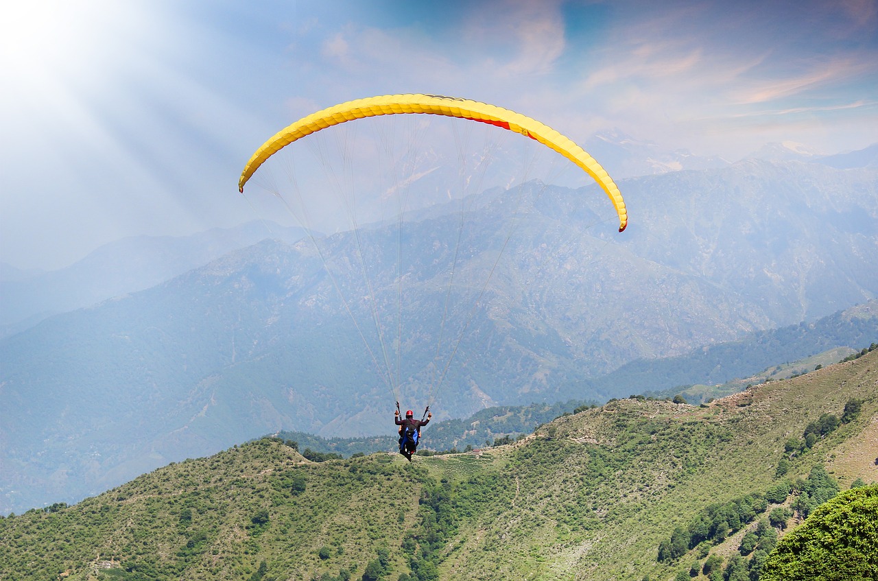 paragliding sky adventure free photo