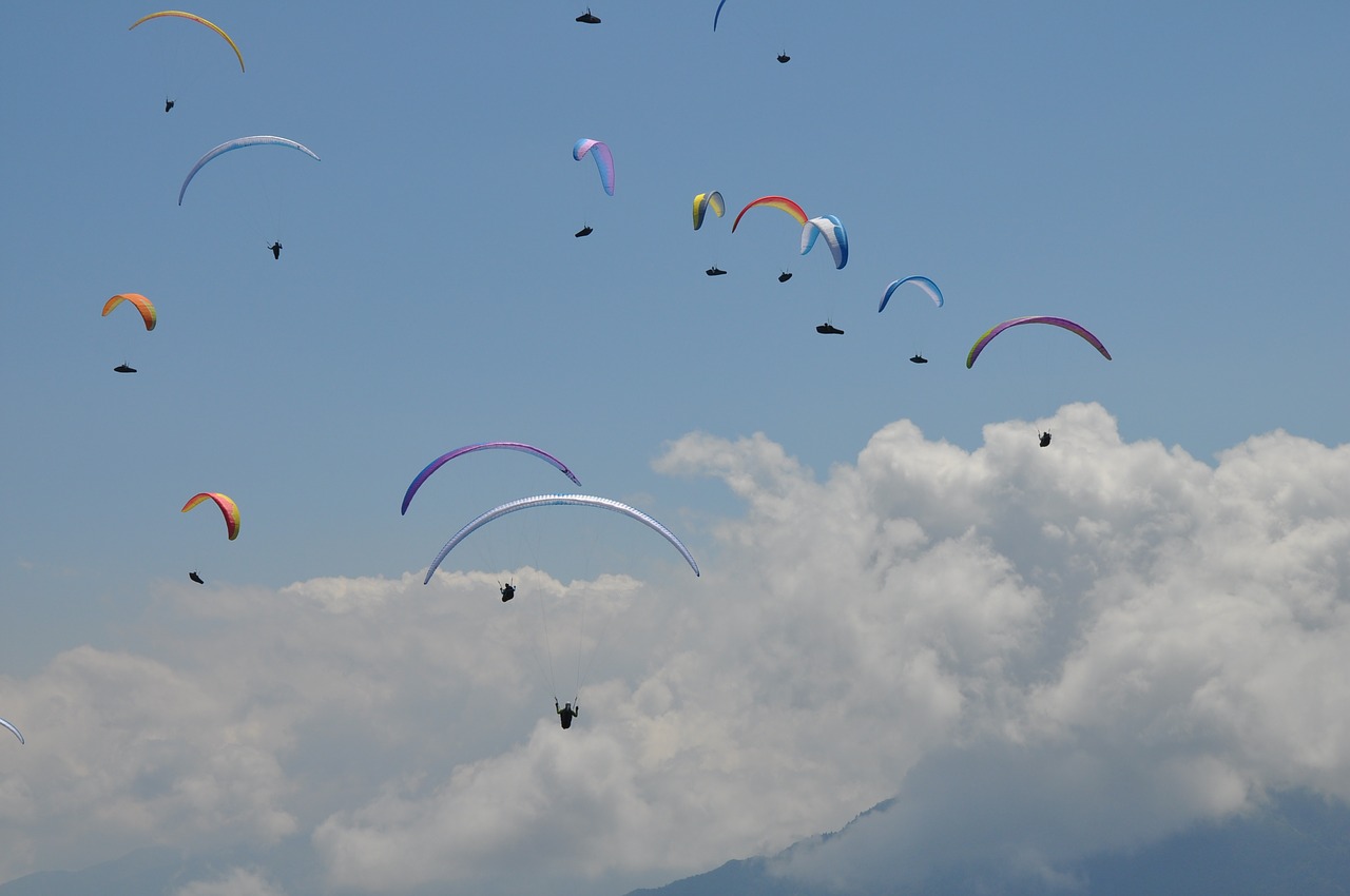 paragliding competition sport free photo