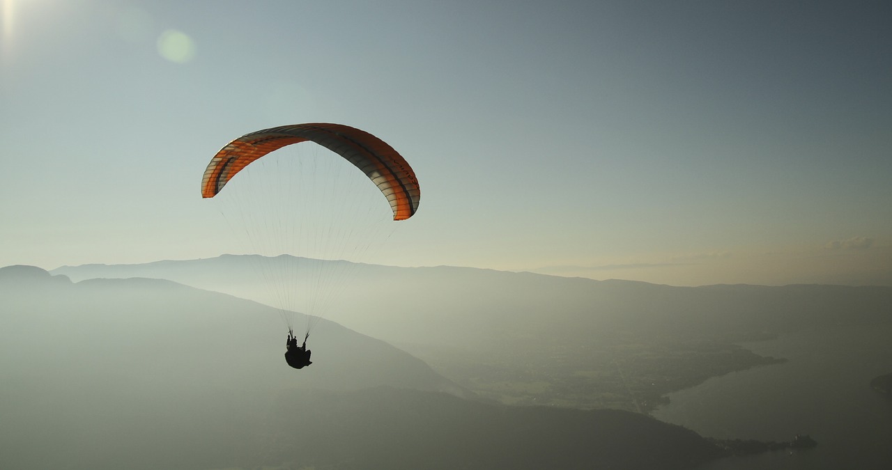 paragliding people adventure free photo