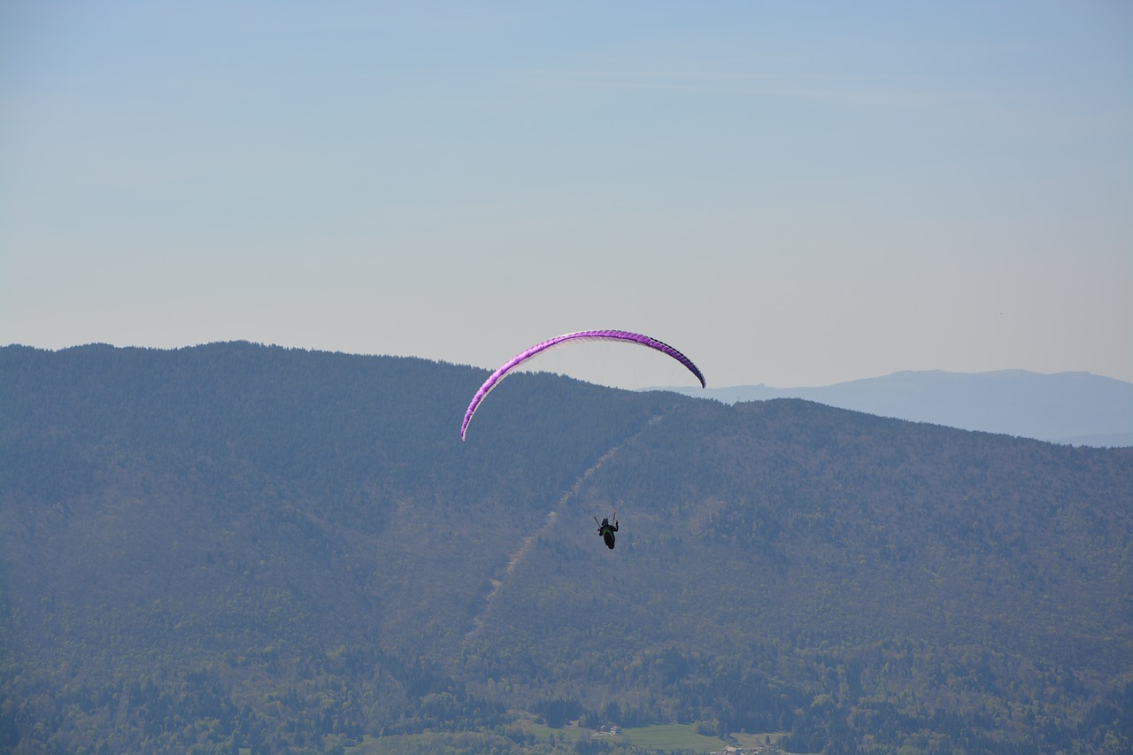 paragliding free flight mountain free photo