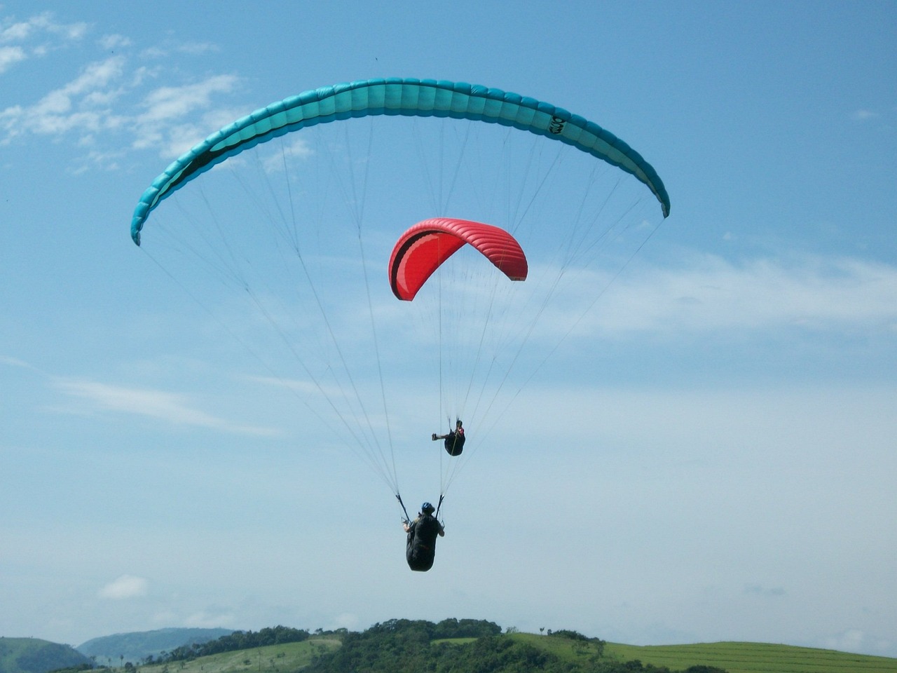 paragliding flight freedom free photo