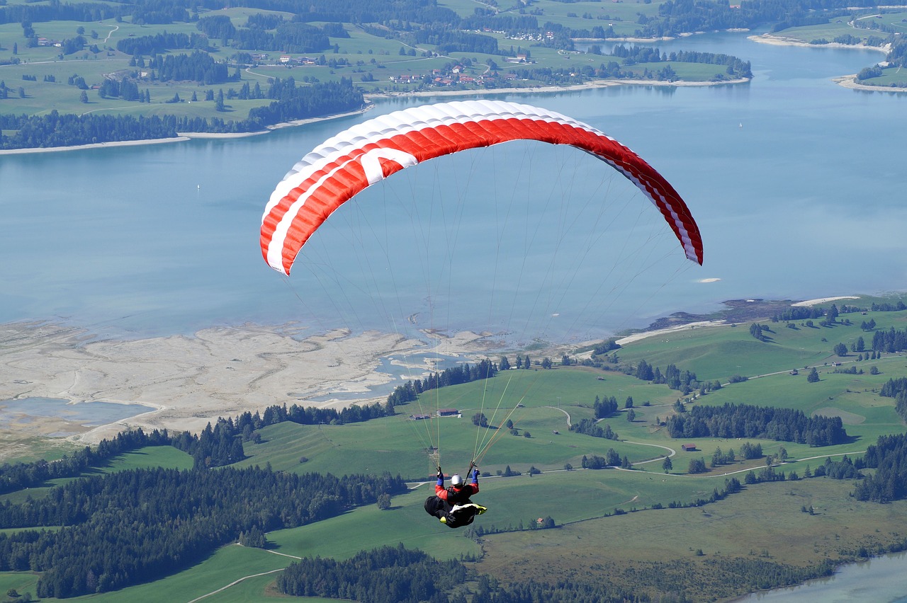 paragliding  flying  air sports free photo