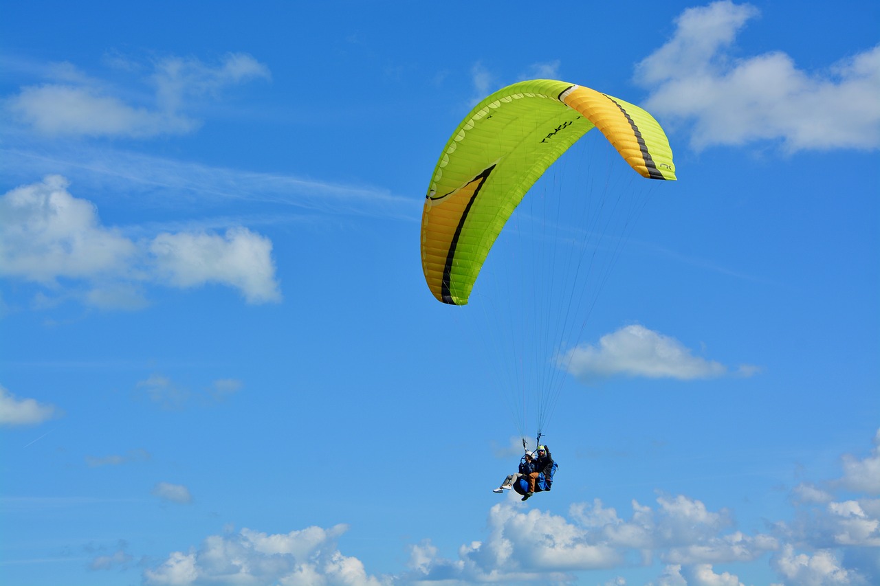 paragliding  paraglider  bi-place paraglider free photo